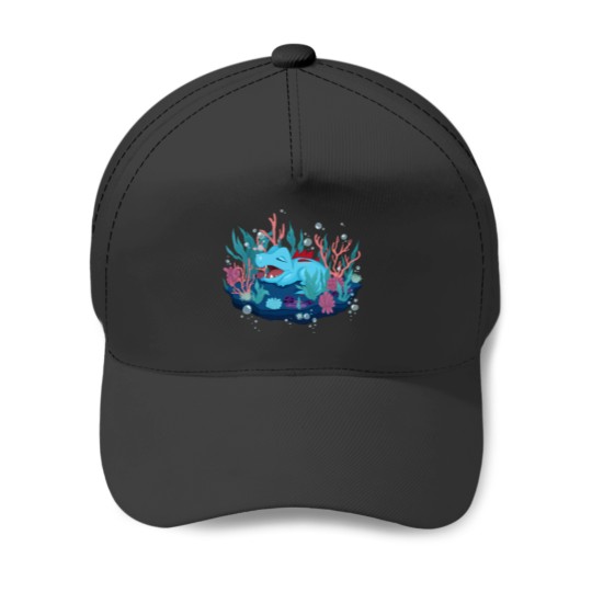 Discover Snoozing Totodile Baseball Caps