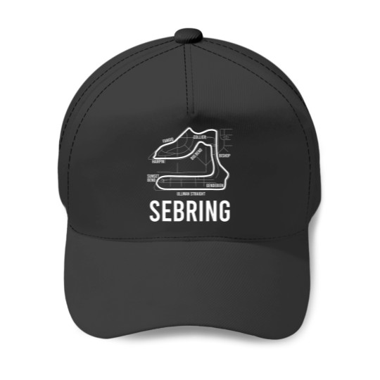 Discover sebring international raceway motorsport vintage Baseball Caps