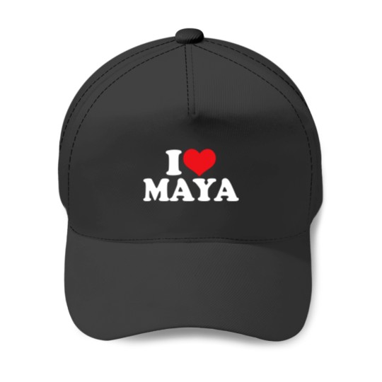 Discover I Love Maya Baseball Caps