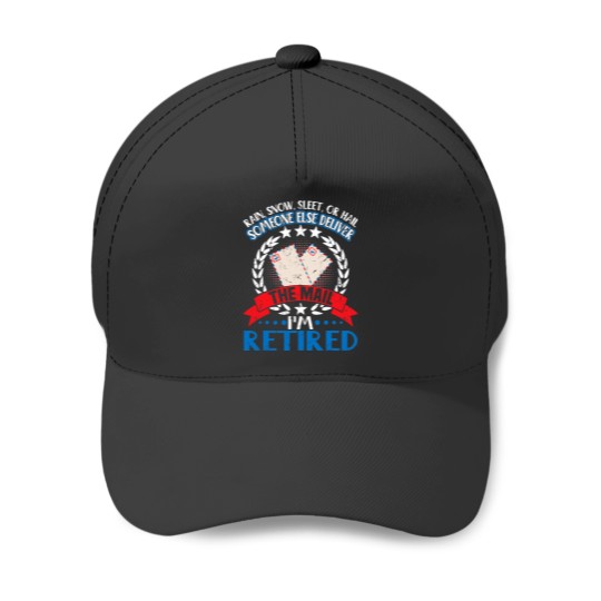 Discover Postman Job Postal Service Retirement Gift Mailman Postman Post Office Baseball Caps