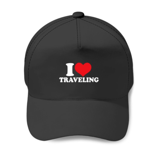 Discover I Love Traveling Baseball Caps