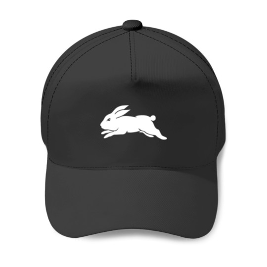 Discover South Sydney Rabbitohs NRL - White Rabbit on Black Baseball Caps