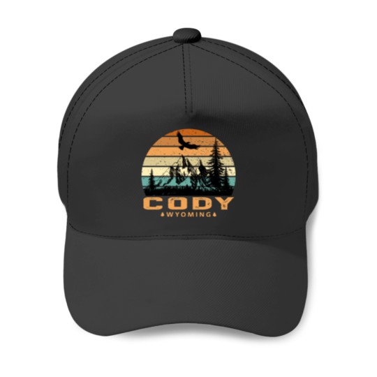 Discover Cody Wyoming Mountain View Baseball Caps