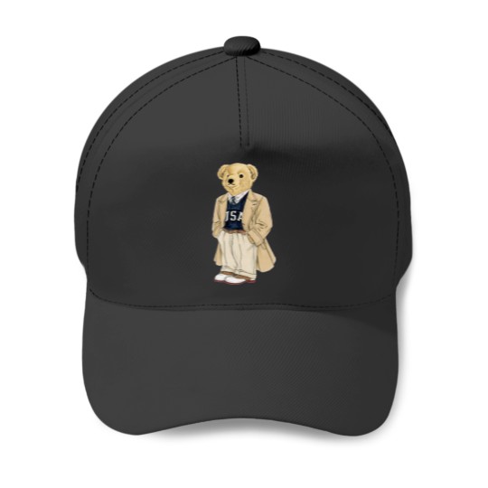 Discover Polo Fashion Bear Baseball Caps