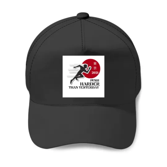 Discover Runner Tokyo Japan Summer Olympics Team Games 2021 Baseball Caps