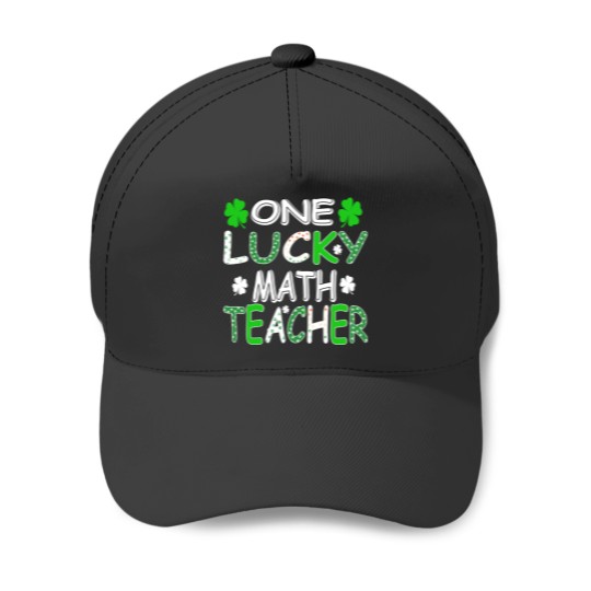 Discover One Lucky Math Teacher Patrick’s Day Premium Baseball Caps
