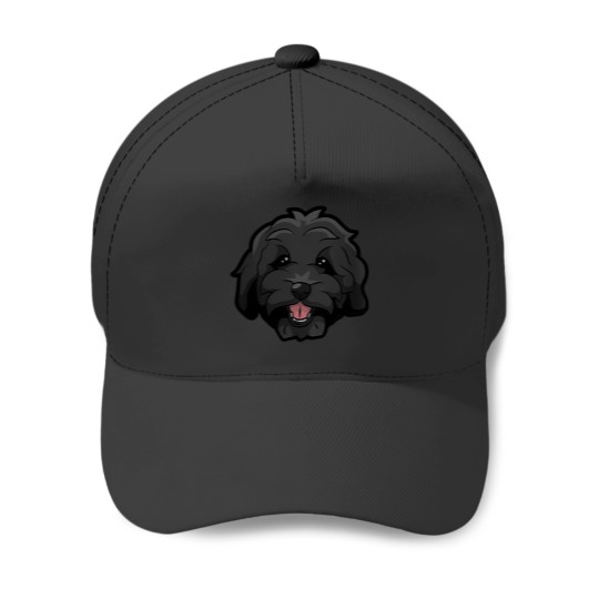 Discover Black Bernedoodle Doodle Dog Baseball Caps