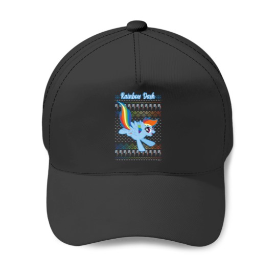 Discover My Little Pony Christmas Rainbow Dash Ugly Sweater Baseball Caps