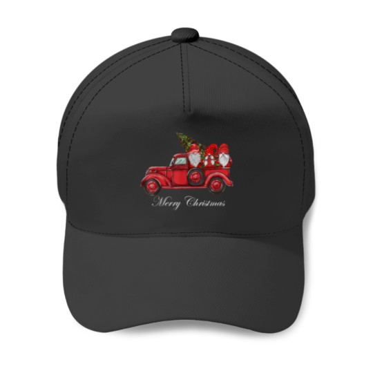 Discover Merry Christmas Vintage Red Truck Gnomes With Christmas Tree Baseball Caps