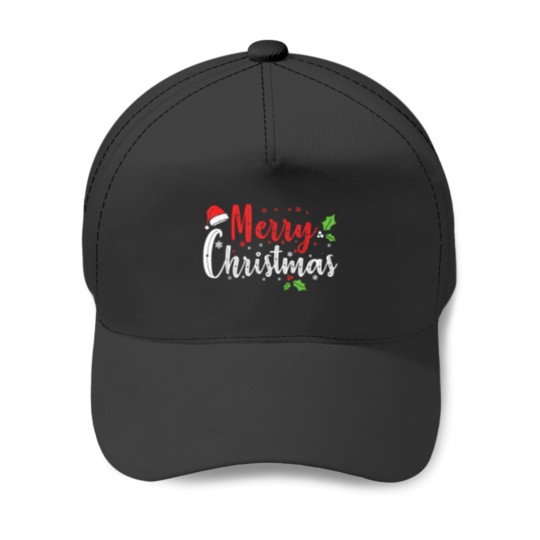 Discover Merry Christmas Xmas Winter Apparel Family And Kids Baseball Caps