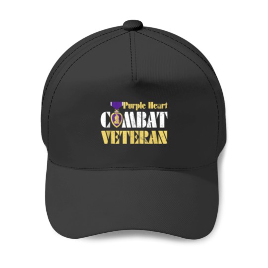 Discover Purple Heart Combat Veteran Purple Heart Day Us Baseball Caps