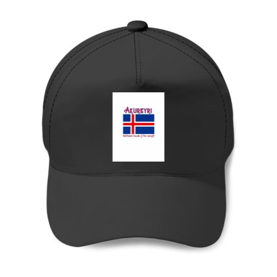 Discover AKUREYRI Northern Iceland is the Coolest - ISLAND  True Saying Graphic Baseball Caps