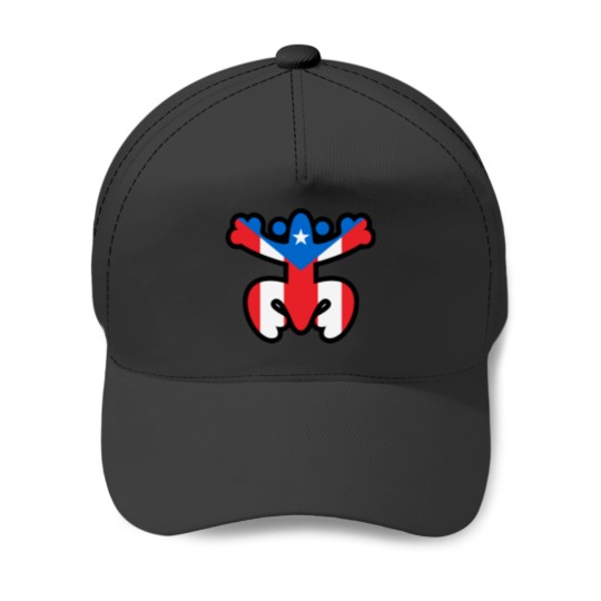 Discover Coqui Taino with PR Flag Active Baseball Caps