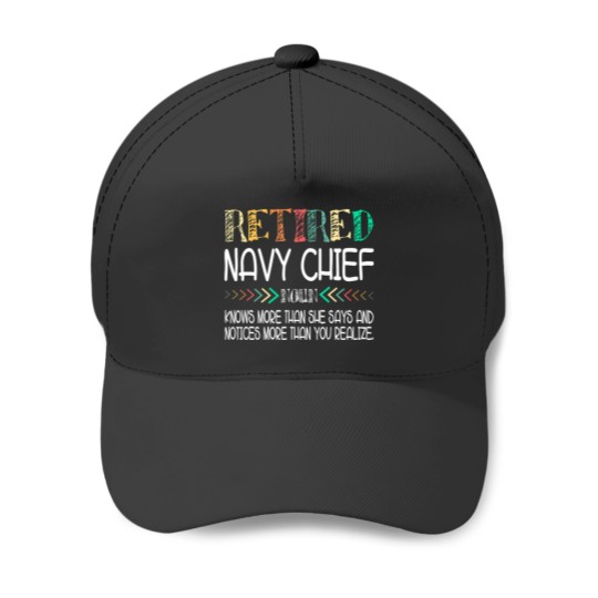Discover navy chief retired Baseball Caps