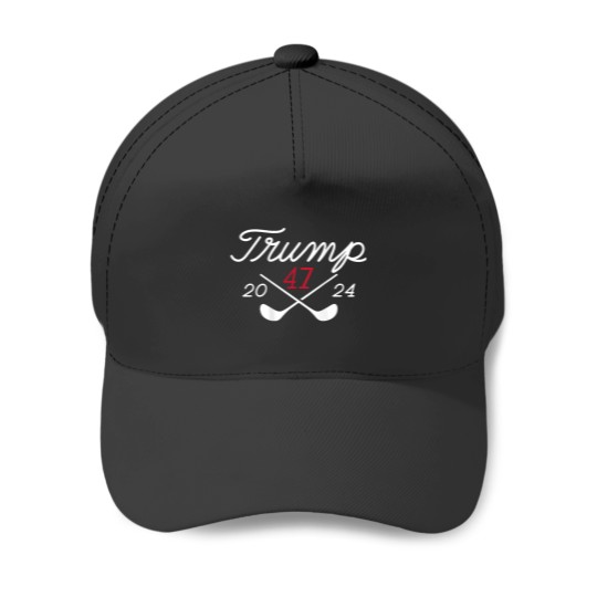 Discover Golf Trump 47 2024 on back Baseball Caps