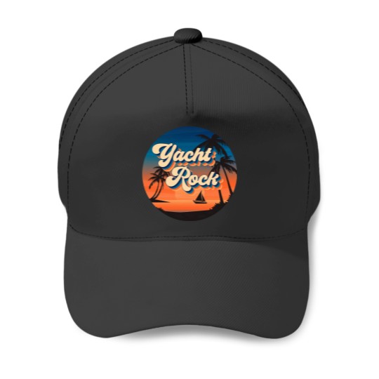 Discover Yacht Rock Circle Baseball Caps