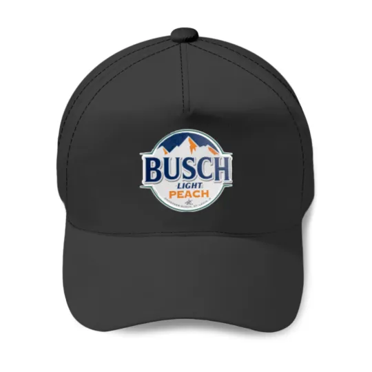 Discover Busch Peach Flavor Light Baseball Caps