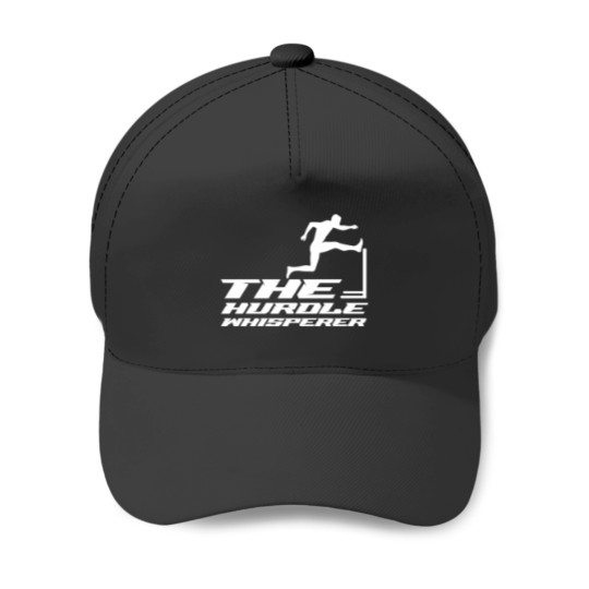 Discover The Hurdle Whisperer Athletics Track Field Hurdler Baseball Caps