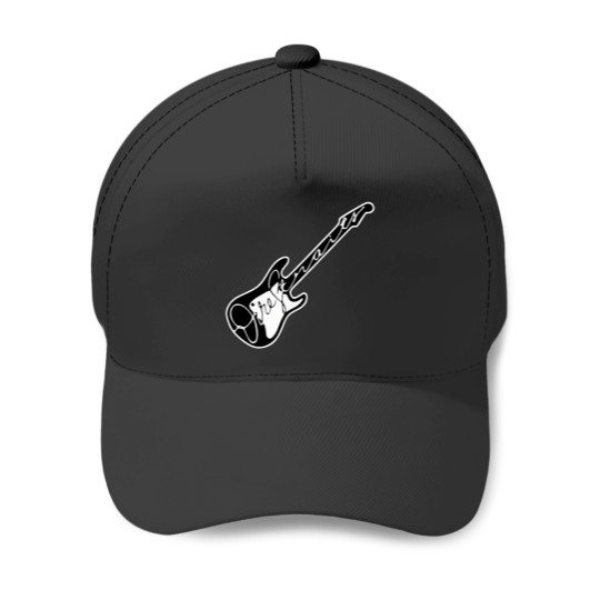 Discover guitar logo Baseball Caps