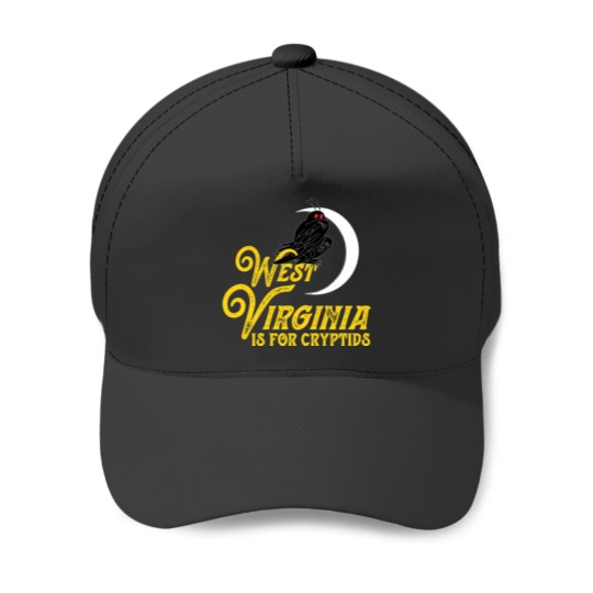 Discover West Virginia Is For Cryptids Mothman Gift Baseball Caps