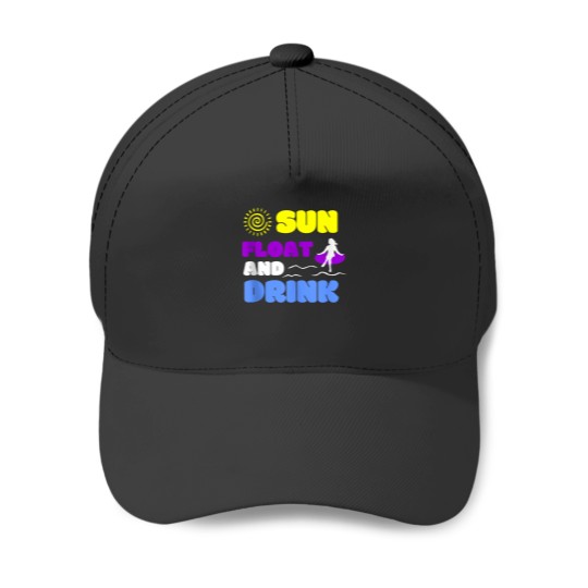 Discover Sun Float And Drink River Tubing Floating Baseball Caps
