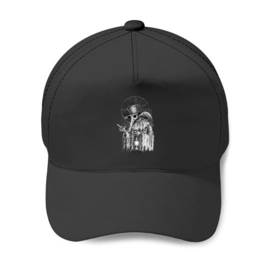 Discover Plague Doctor Death Virus with Raven Baseball Caps