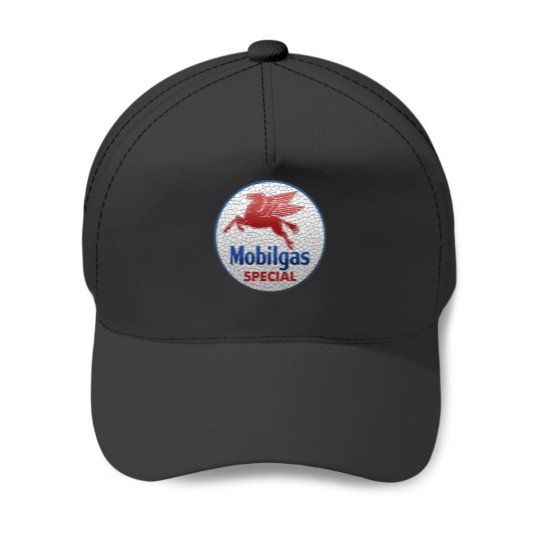 Discover vintage oil mobil gas pegasus sign Baseball Caps