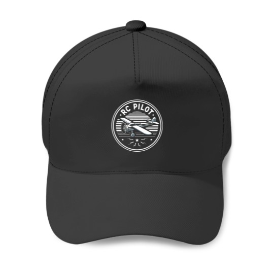 Discover RC Pilot Remote Controlled Plane Baseball Caps