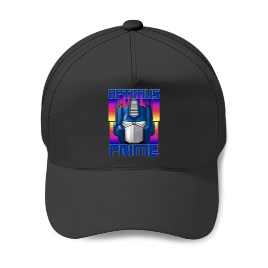 Discover Synthwave Optimus Prime Baseball Caps