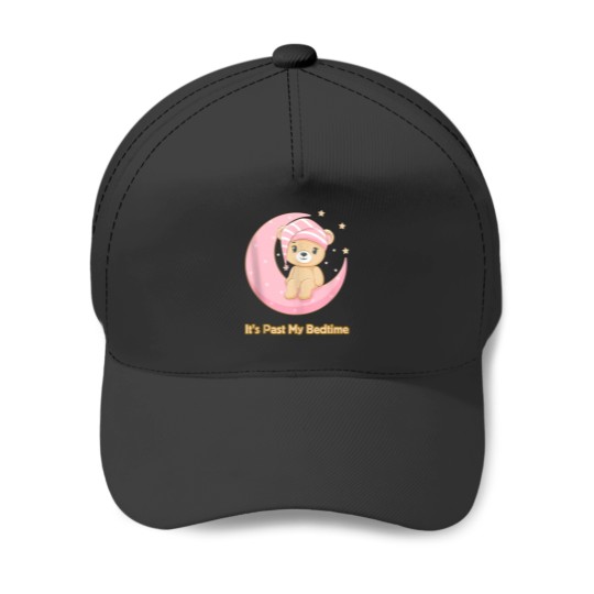 Discover Its Past My Bedtime Cute Bear Sleeping Women Men Baby Baseball Caps