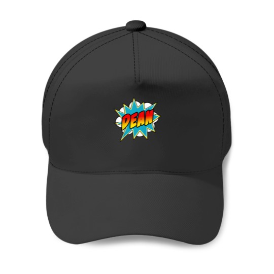 Discover Kids Boys Dean Name Comic Book Superhero Baseball Caps