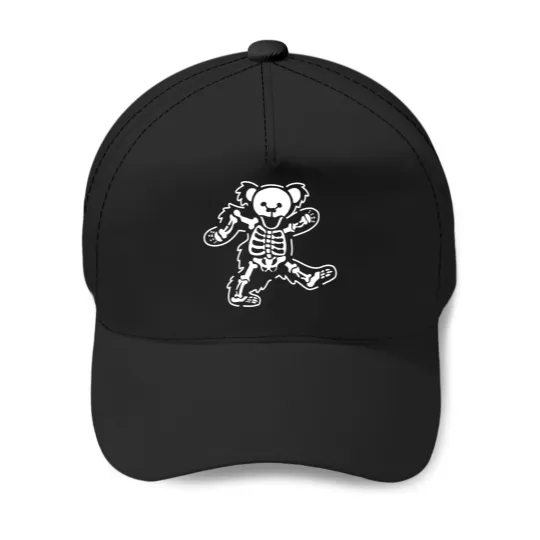 Discover Grateful Bear Dead Black Baseball Caps
