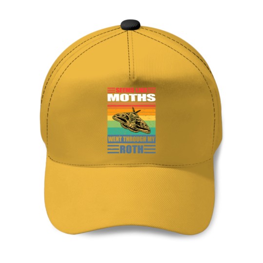 Discover Moths Roth IRA 401k Retirement Paper Pension Insects Retiree Baseball Caps