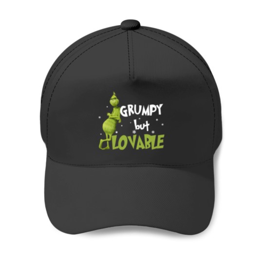Discover funny character Grumpy But Lovable Christmas Coffee Mug Baseball Caps