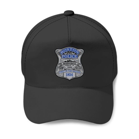Discover Boston Police Badge Baseball Caps