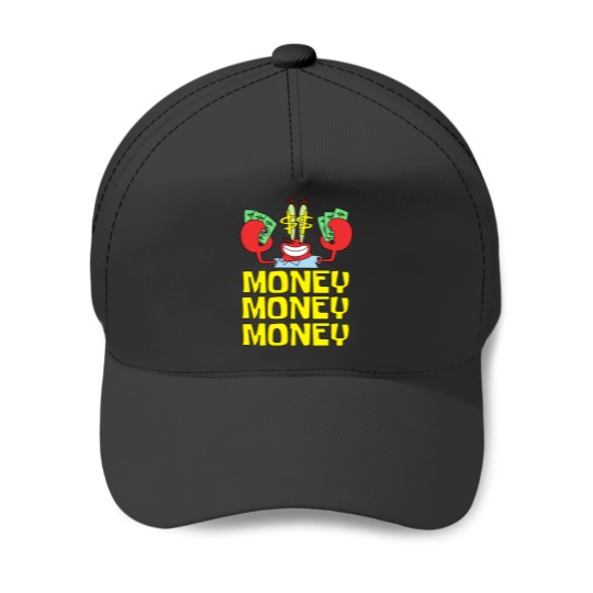 Discover Mr Krabs Love Money37 Baseball Caps