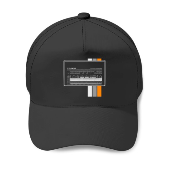 Discover TR 909 Dark Background Baseball Caps