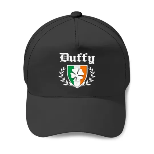 Discover Duffy Family Shamrock Crest (vintage distressed) Baseball Caps
