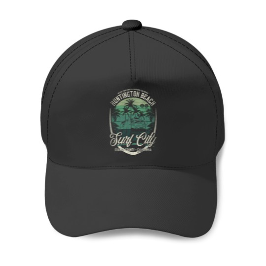 Discover Huntington Beach Surf City West Coasts Baseball Caps