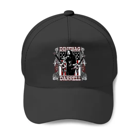 Discover Dimebag Darrell Mayhem Skull Band Baseball Caps