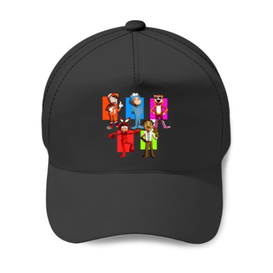 Discover Fun Collaboration Baseball Caps - socksfor1, TbhHonest, blaza plays, fatmemegod