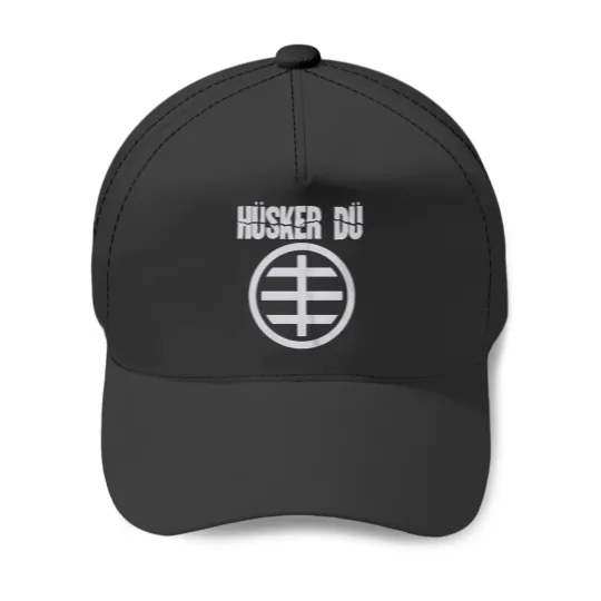 Discover Blue Husker Du Circle Logo  Blue Husker Du Circle Logo Baseball Caps