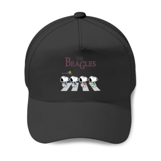 Discover The Beagles Abbey Road Inspired Baseball Caps, Snoopy Baseball Caps