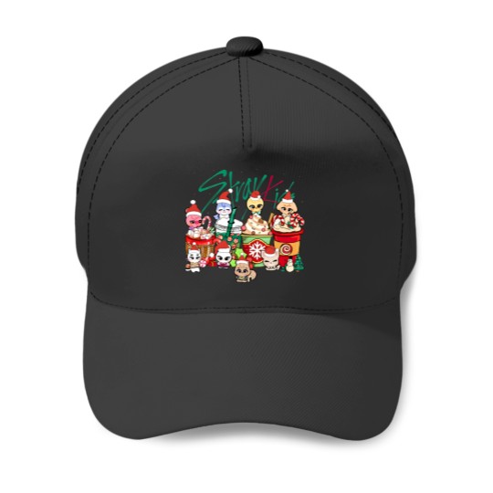Discover Christmas SKZOO Coffee Baseball Caps, Stray Kids Christmas Baseball Caps