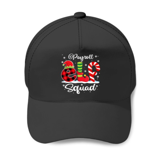 Discover Payroll Elf Squad Christmas Payroll Manager Matching Baseball Caps