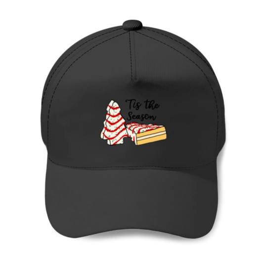 Discover Embroidered Christmas Tree Cake Baseball Caps