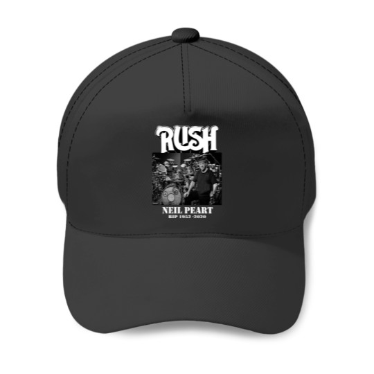 Discover Neil Peart memorial Rush 2020 The Goat Professor clothing RIP bestt drummer tour musician drums Baseball Caps