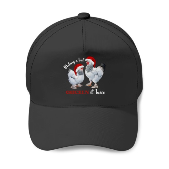Discover Funny Christmas Chicken Baseball Caps