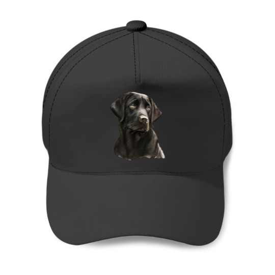 Discover Black Labrador Baseball Caps - Head and Shoulders Design