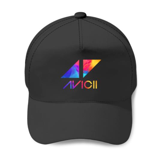 Discover avicii text and logo colorful Baseball Caps